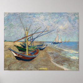 Póster Barcos de pesca - Vincent Van Gough 1888