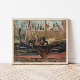 Póster Barcos de Quay | Berthe Morisot