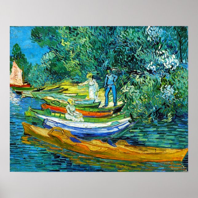 Póster Barcos de remo (van Gogh) (Frente)