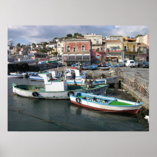 Póster Barcos de trabajo