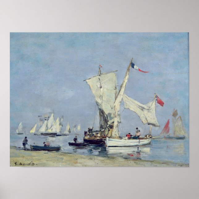 Póster Barcos de vela, c.1869 (Frente)