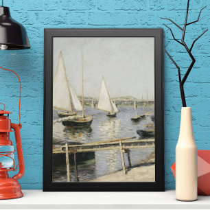 Póster Barcos de vela de Argenteuil por Gustave Caillebot