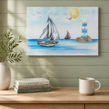 Barcos de vela en un océano azul