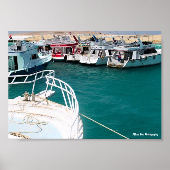 Póster Barcos del Mar Rojo (Frente)