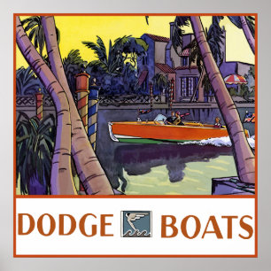 Póster Barcos Dodge