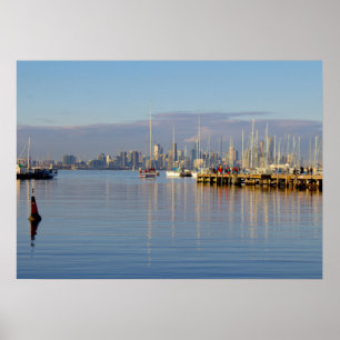 Póster Barcos en el puerto