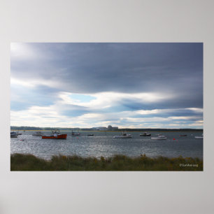 Póster Barcos en el puerto - Seabrook, NH 1