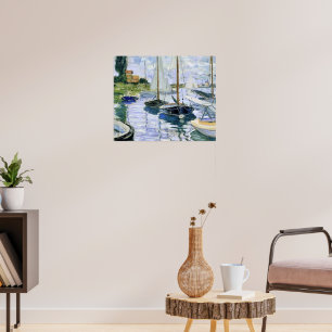 Póster Barcos en reposo, en Petit-Gennevilliers,