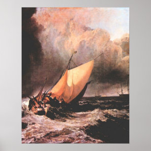 Póster Barcos holandeses en un chubasco de José Mallord