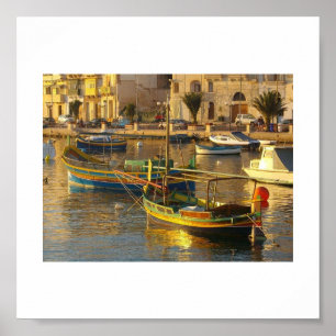 Póster Barcos malteses