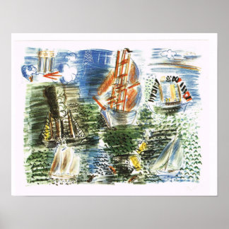 Póster 'Barcos' Raoul Dufy