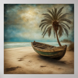 Póster Barcos y playas - 3