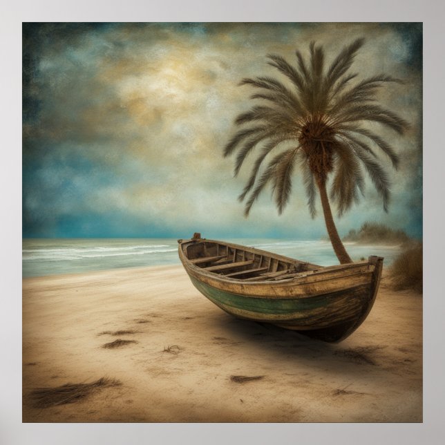 Póster Barcos y playas - 3 (Frente)