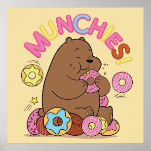 Póster ¡Bare Bears - Grizz Donut Munchies!