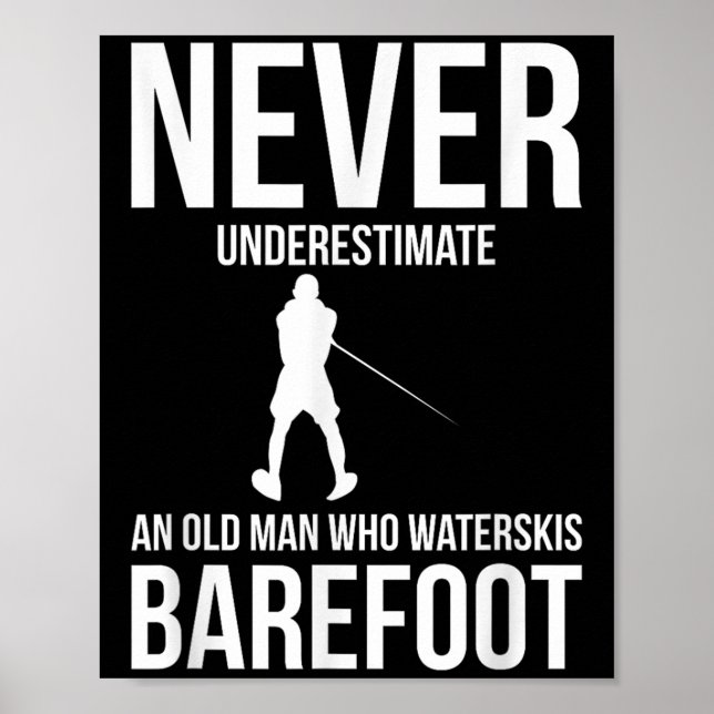 Póster Barefoot Water Skiing Water Skis  (Frente)