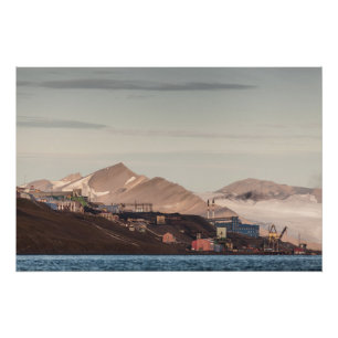 Póster Barentsburg Svalbard
