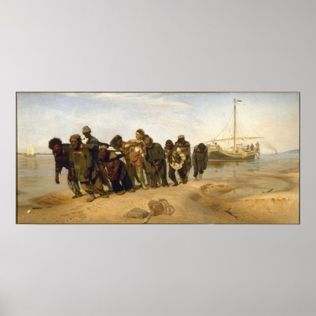 Póster Barge Haulers en el Volga (Frente)