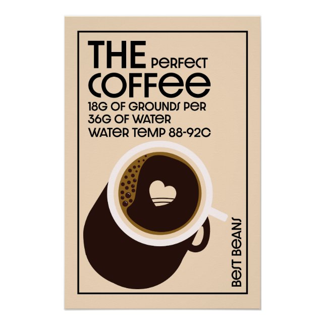 Póster Barista Coffeeshop (Anverso)