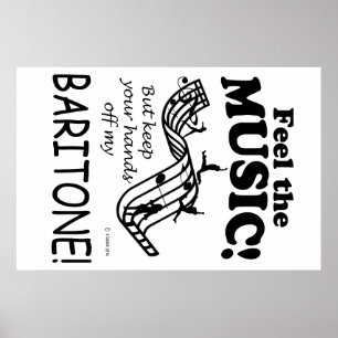 Póster Baritone Siente La Música