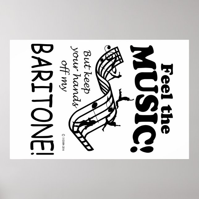 Póster Baritone Siente La Música (Frente)