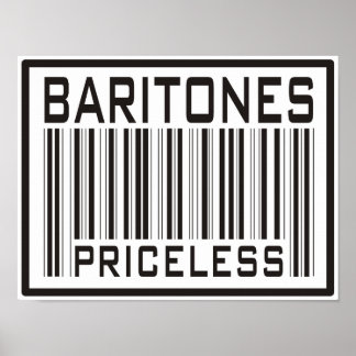 Póster Baritones sin precio