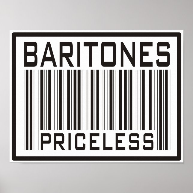 Póster Baritones sin precio (Frente)