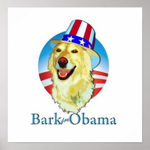 Póster Bark para el poster de Obama