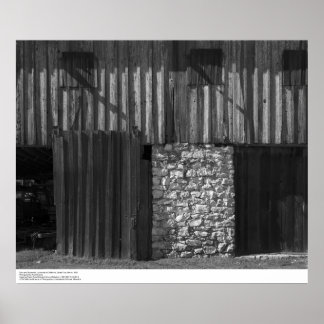 Póster Barn and Stonework, UC Santa Cruz, marzo de 1962
