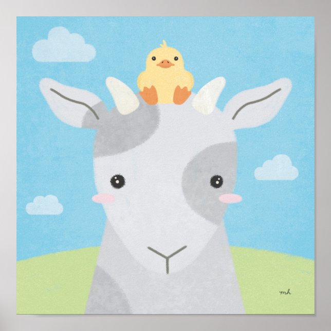 Póster Barn Buddies - Goat & Chick 2 (Frente)