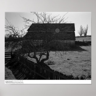 Póster Barn, contra el sol (punto de inflamación), marzo 