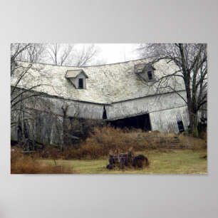Póster Barn dividido