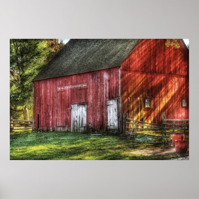 Póster Barn - El viejo granero rojo (Frente)