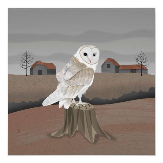 Póster Barn Owl (Anverso)