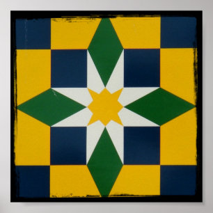 Póster Barn Quilt