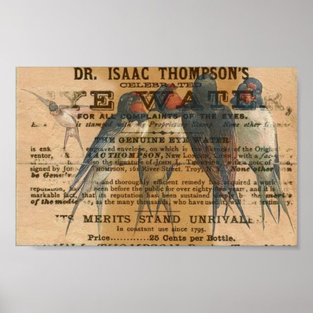 Póster Barn Trague Vintage (Frente)