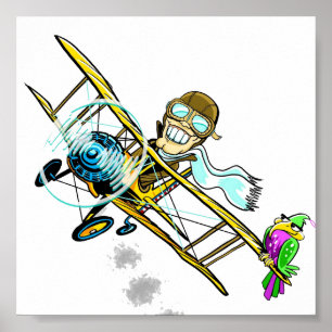 Póster Barnstormer Bob and Bird