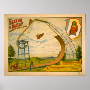 Póster Barnum 1905 y poster del circo de Bailey