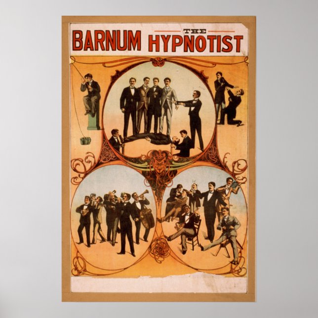 Póster BARNUM El Poster Hypnotist VAUDEVILLE (Frente)