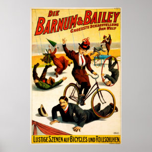 Póster Barnum y Bailey, poster del circo