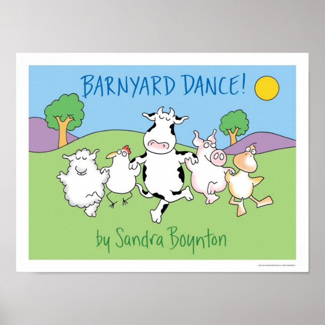 Póster ¡BARNYARD DANCE! poster de Sandra Boynton (Frente)