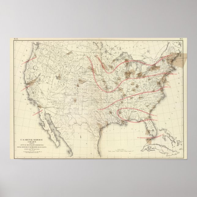 Póster Barómetro de Estados Unidos (Frente)