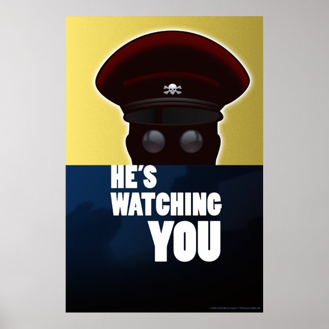 Póster Baron Crossbone... poster de "te está vigilando" (Frente)