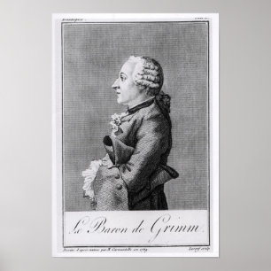 Póster Barón Friedrich Melchior Grimm
