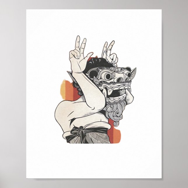 Póster Barong Peekaboo (Frente)