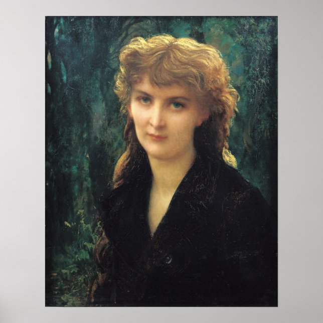 Póster Baronness Eleonore d'Uckermann 1884 (Frente)