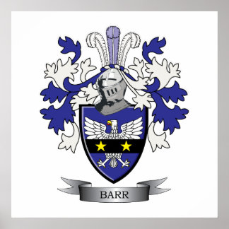Póster Barr Family Crest Coat of Arms