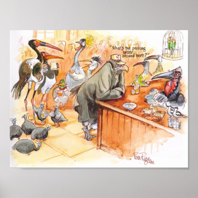 Póster Barra de aves (Frente)