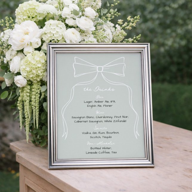 Póster Barra de Boda verde de garras dibujadas a mano (Subido por el creador)
