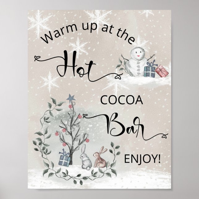 Póster Barra de cacao caliente (Frente)