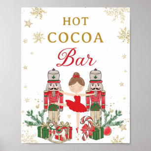 Póster Barra de cacao caliente de invierno Onederland Cas